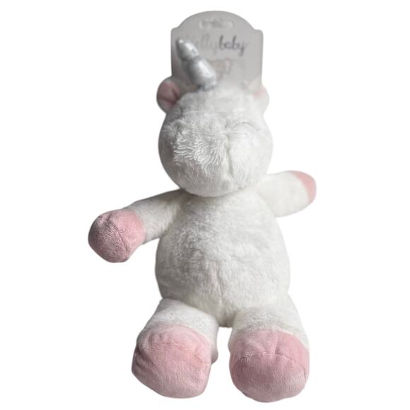Kelly Toy Baby UNICORN PLUSH 15" Stuffed Animal Cuddle Rattle White Pink NWT - Picture 4 of 8